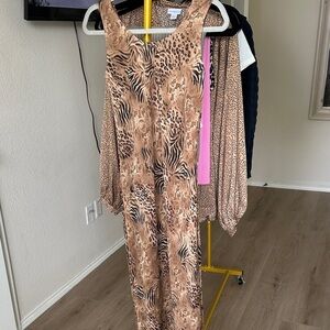 Animal Print Midi Dress